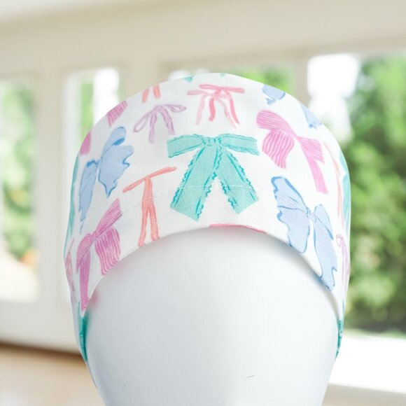 PREMIUM Bows Multi~ Euro Style Medical Scrub Cap, Vet, Tech, OR Scrub Cap, Gift - Picture 4 of 5